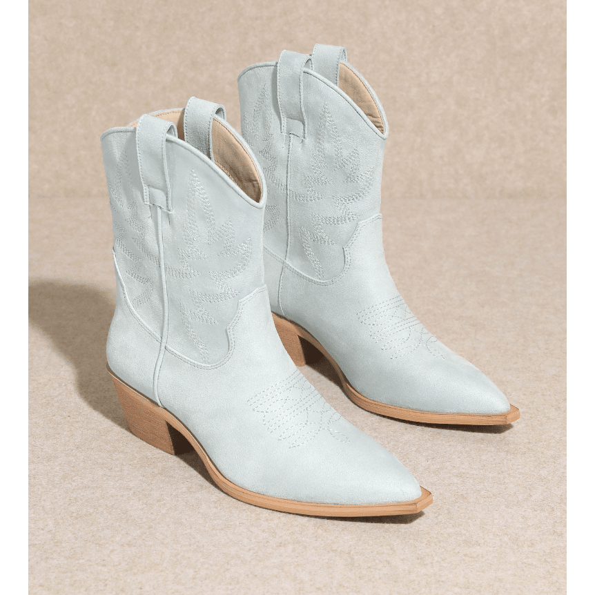 Mini Cowgirl Boot in Light Blue